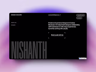 Portfolio: Design + Webflow Dev with GSAP