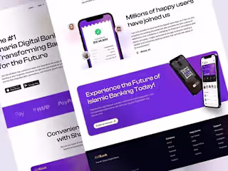 Digital Banking Landing Page