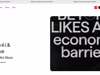 Digital Collectibles Store for Generative Art Brand