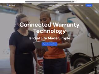 Axiom Connected - Modern USA Warranty Technology