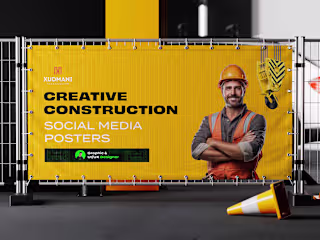 Construction Social Media Posters on Behance