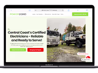 Power2grid website redesign