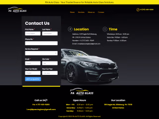 web design & development project for la auto glass 