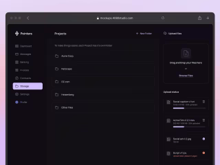 SaaS dashboard