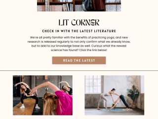 Daily Newsletter for Yoga Studio