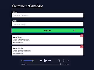 Client Management System (Front-end, database, backend)