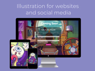2D Illustrations for social media/web sites/print/posters