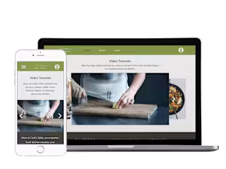 Cooking Tutorial Responsive Website Design