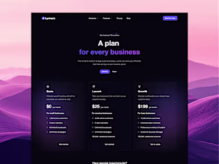 Plan page exploration for Lumen