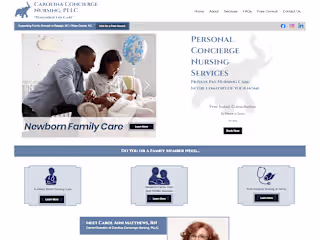 Nursing Services Website on Wix