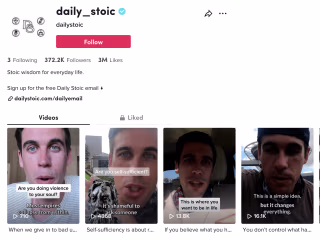 Daily Stoic & Ryan Holiday Tiktok 