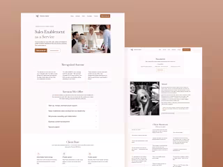 Alberts & Gabriel - Landing Page Design