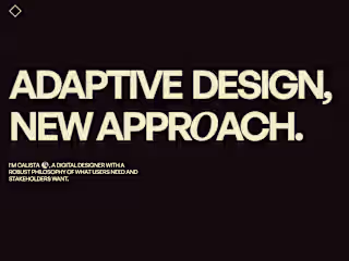 Design a UX portfolio website on Webflow