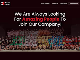 Careers website for Axapta Masters