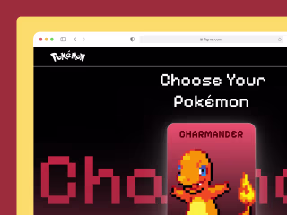 Pokemon Concept Landing page