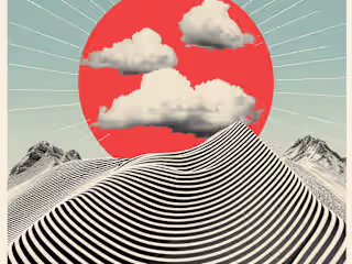 AI-Generated Optical Illusion Poster