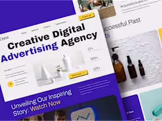 AdCrest - Advertising Agency Landing Page