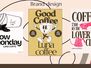 Brand design for a coffee shop