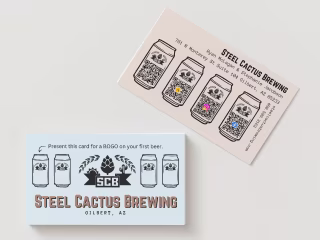 Steel Cactus Business Card Design