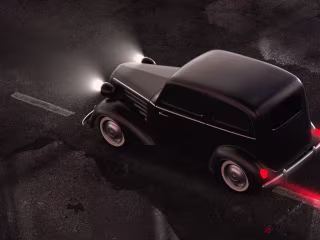vintage car on 