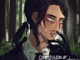 Rendered Headshot Illust Comms for Hazie