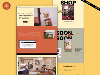 Landing Page for Pet Food Shop