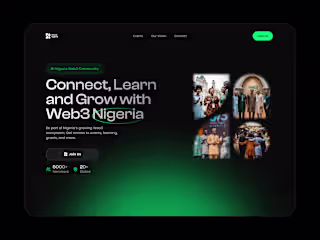 Web3 Landing Page Hero Section UI Redesign