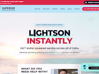 Hawaiian Electrician Identity: Branding + AI Receptionist