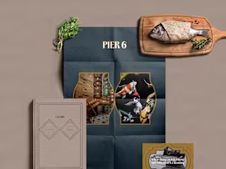 Pier 6 Fish Camp Brand Identity