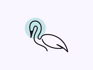Minimalistic Swan Logo — Elegant Line Art Brand Mark