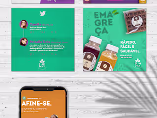 Social media design for healthy food.