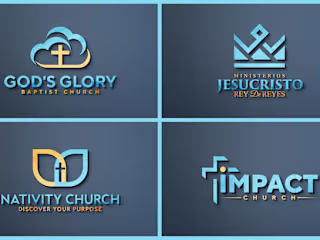 I will create a modern and stunning church logo design