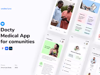 Docty - Medical/Doctor App for communities :: Behance