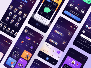 Futuristic Soccer GUI / some pages
