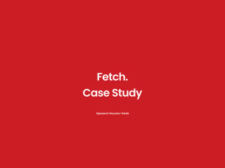 Fetch Logistics Case Study