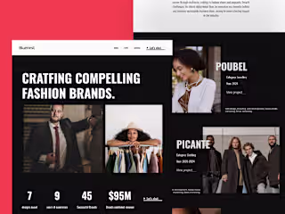 Bluenestfashion- landing page