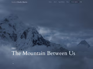 Author Website for New York Times Bestseller Charles Martin