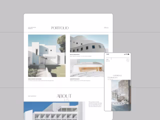 Minimalist Architecture website
