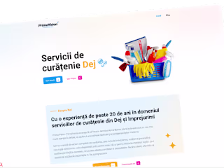 Serviciicuratenidej.ro - Cleaning Services (SEO + Web dev.)