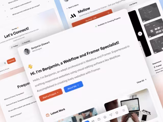 SleekFolio - Personal Portfolio & Ecommerce Template for Framer