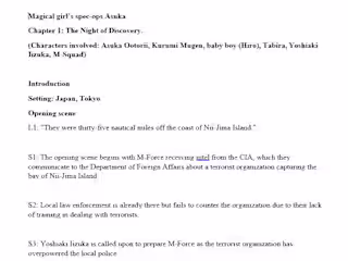 Ghostwriting Madoka Magica spec-Ops (fan-fic)