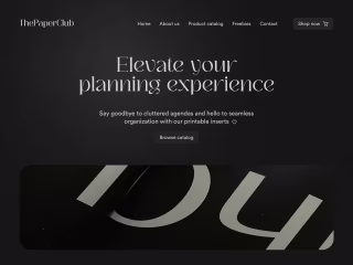 ThePaperClub Website Landing Page Design
