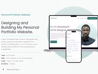Personal Portfolio Website – UX-Focused Design & Build