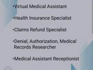 Medical Receptionist 