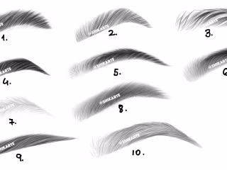 Digitally Created Eyebrows
