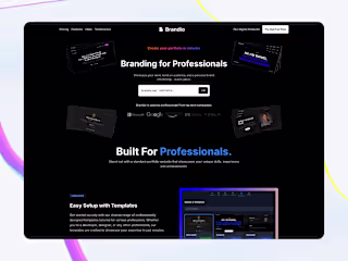 Brandio - Portfolio Builder Development