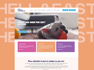 WordPress + Elementor Pro Website / Pet Sitting