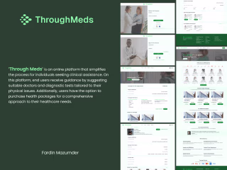 "Through Meds" - Online Clinic Service UX/UI Design