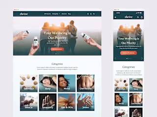 Thrive - Supplements Store Website