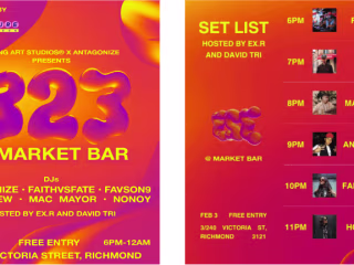323 Event Logo & Social Media